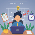 Employees Productive Remate work